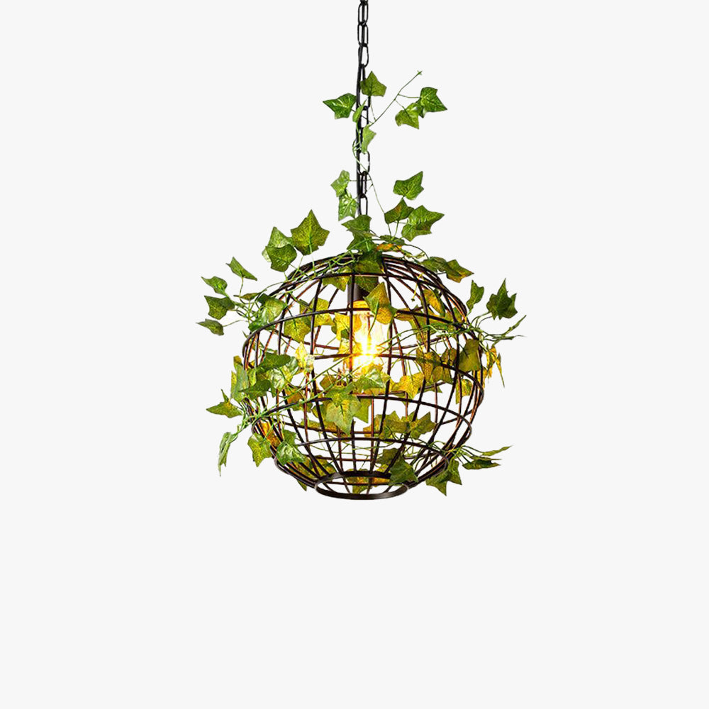 Nest Retro Design Loom LED Hanglamp Groen Slaapkamer Woonkamer