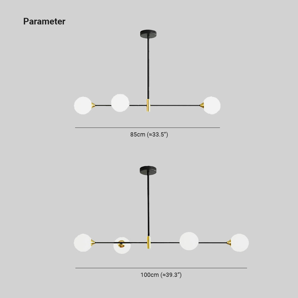 Valentina Design Hanglamp Metaal/Glas Zwart Eetkamer/Slaapkamer
