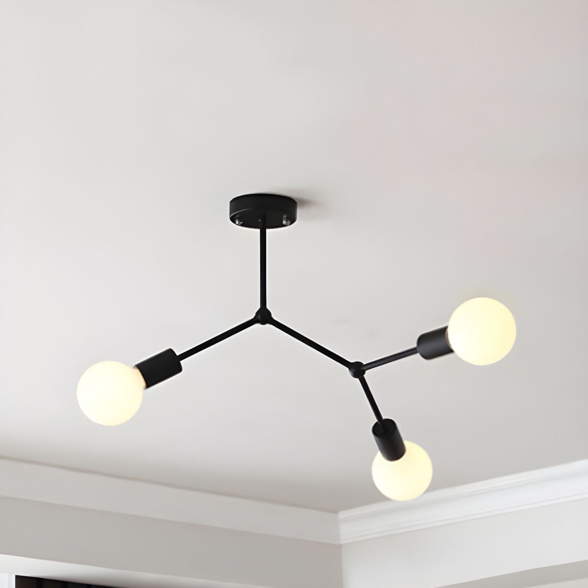 Valentina Industrie Design LED Hanglamp Zwart Metaal Woonkamer