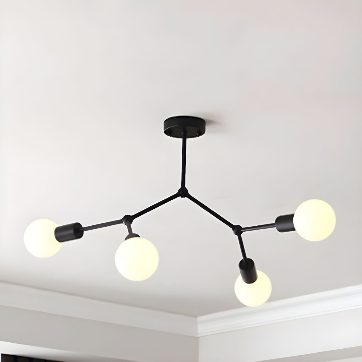 Valentina Industrie Design LED Hanglamp Zwart Metaal Woonkamer