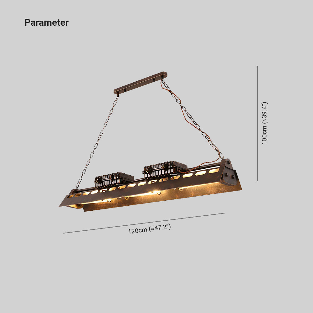 Cooley Moderne Industriële Metaal Hanglamp Roest