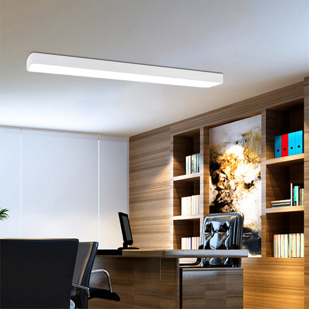 Edge Moderne Design LED Plafondlamp Wit/Roze Kinder/Slaapkamer Metaal&Acryl