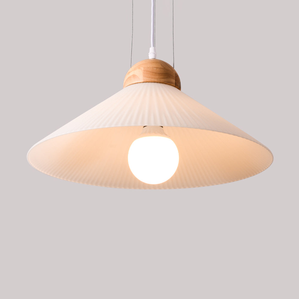 Ozawa Moderne LED Hanglamp Wit Gound Hout Slaaapkamer Woonkamer