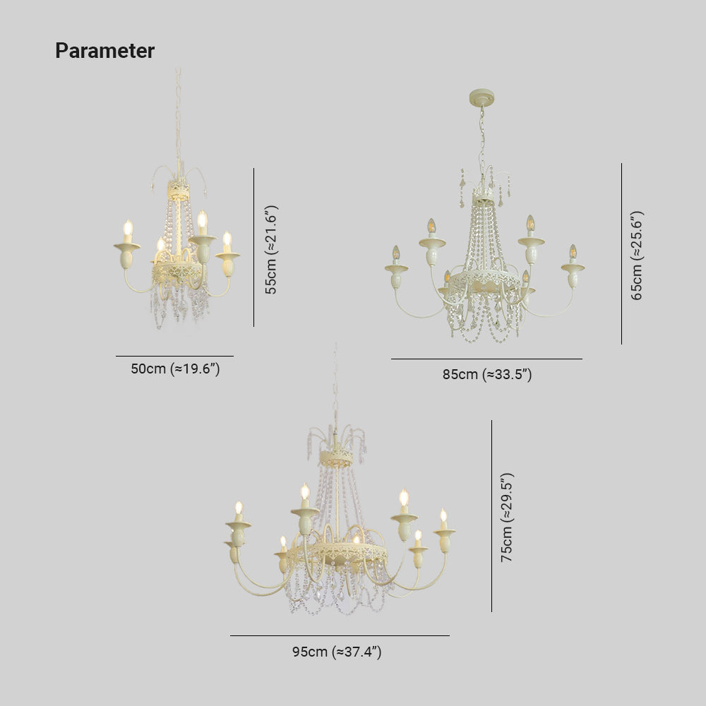 Silva Vintage LED Hanglamp Wit Metaal/Glas Slaapkamer/Woonkamer