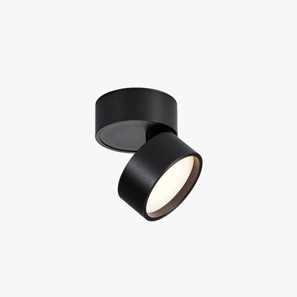 Novak Moderne LED Plafondlamp zwart/Wit Metaal Slaapkamer/Woonkamer