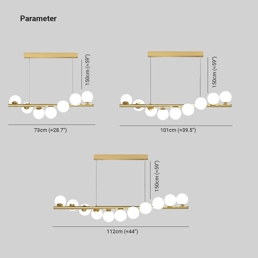 Valentina Moderne Design Hanglamp Goud Metaal/Glas Slaapkamer/Studeerkamer