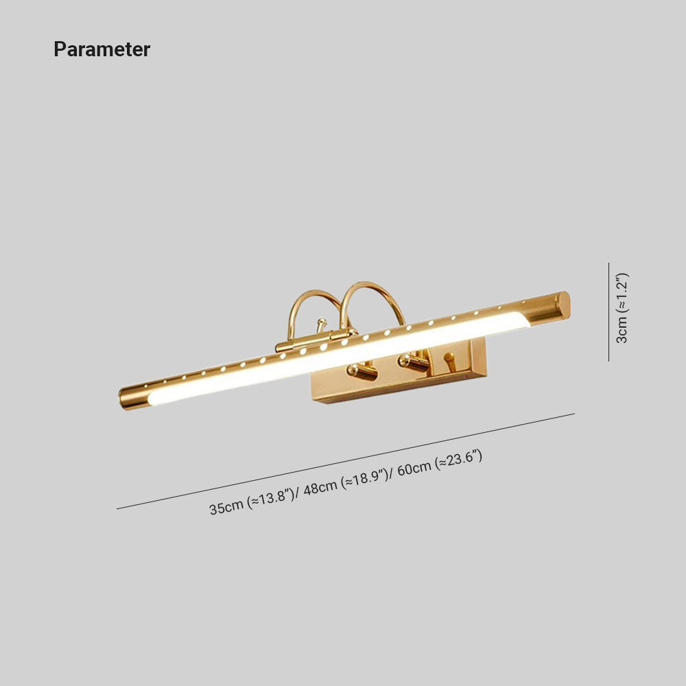 Eryn Moderne Cilinder LED Wandlamp Metaal/Acryl Goud Slaap/Woon/Badkamer