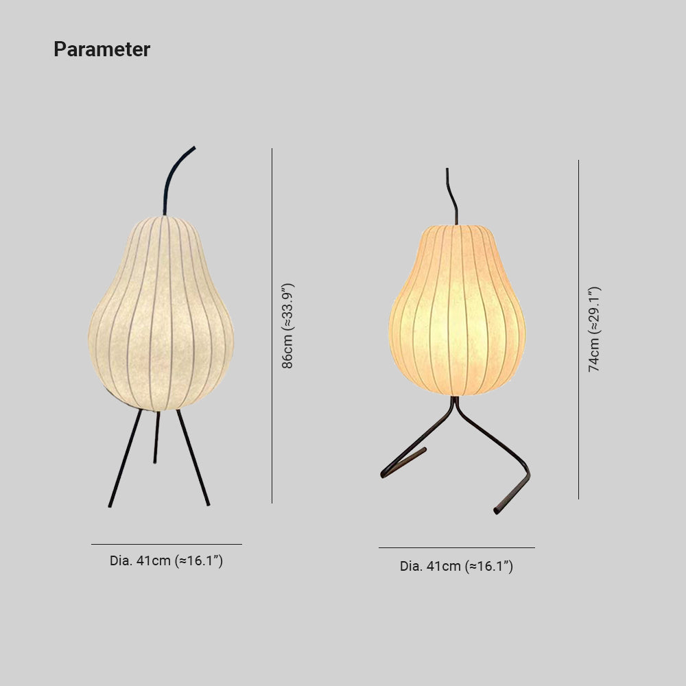 Renée Moderne Design Vloerlamp Peervormig Uniek Art Deco Stof/Metaal Woonkamer