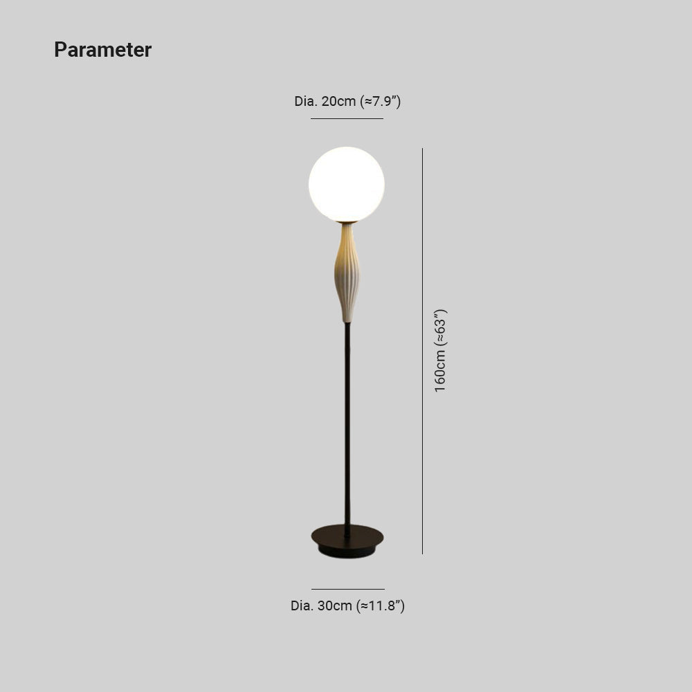 Valentina Moderne Design Vloerlamp Bubble Metaal/Glas Woonkamer/Slaapkamer