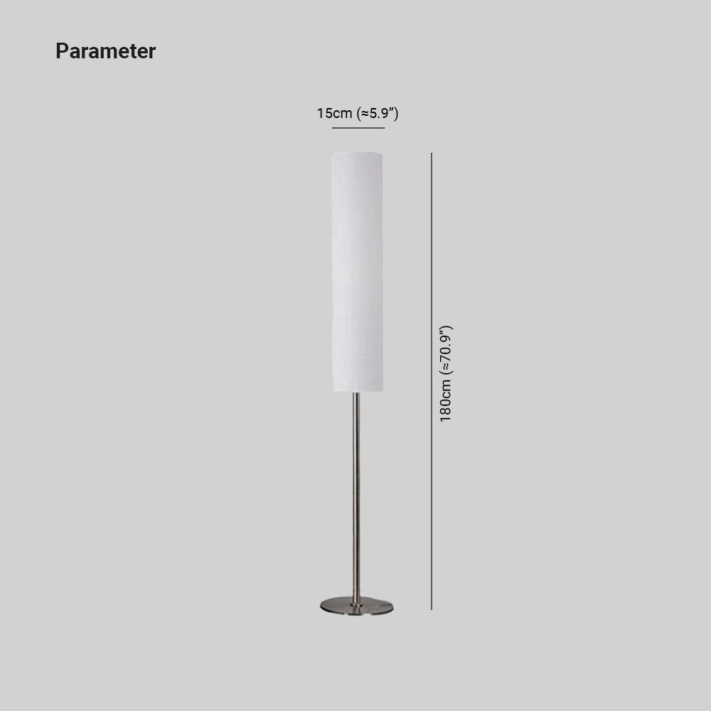 Renée Moderne Design Cilinder Stoffen Metalen Vloerlamp Wit/Rood/Bruin/Koffie Slaapkamer/Kinderkamer/Woonkamer