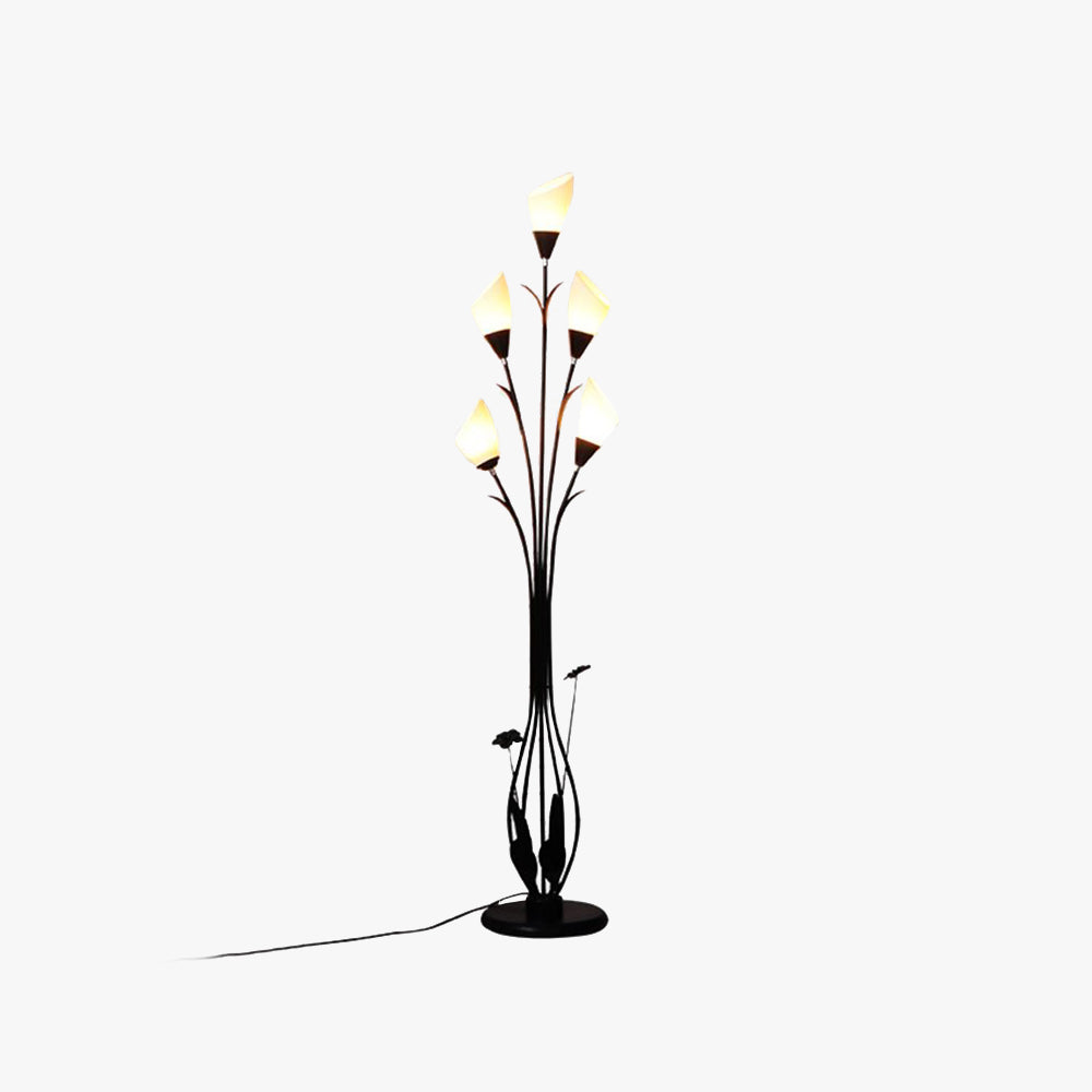 Bella Moderne Kleine LED Vloerlamp Zwart Metaal/Acryl Woonkamer
