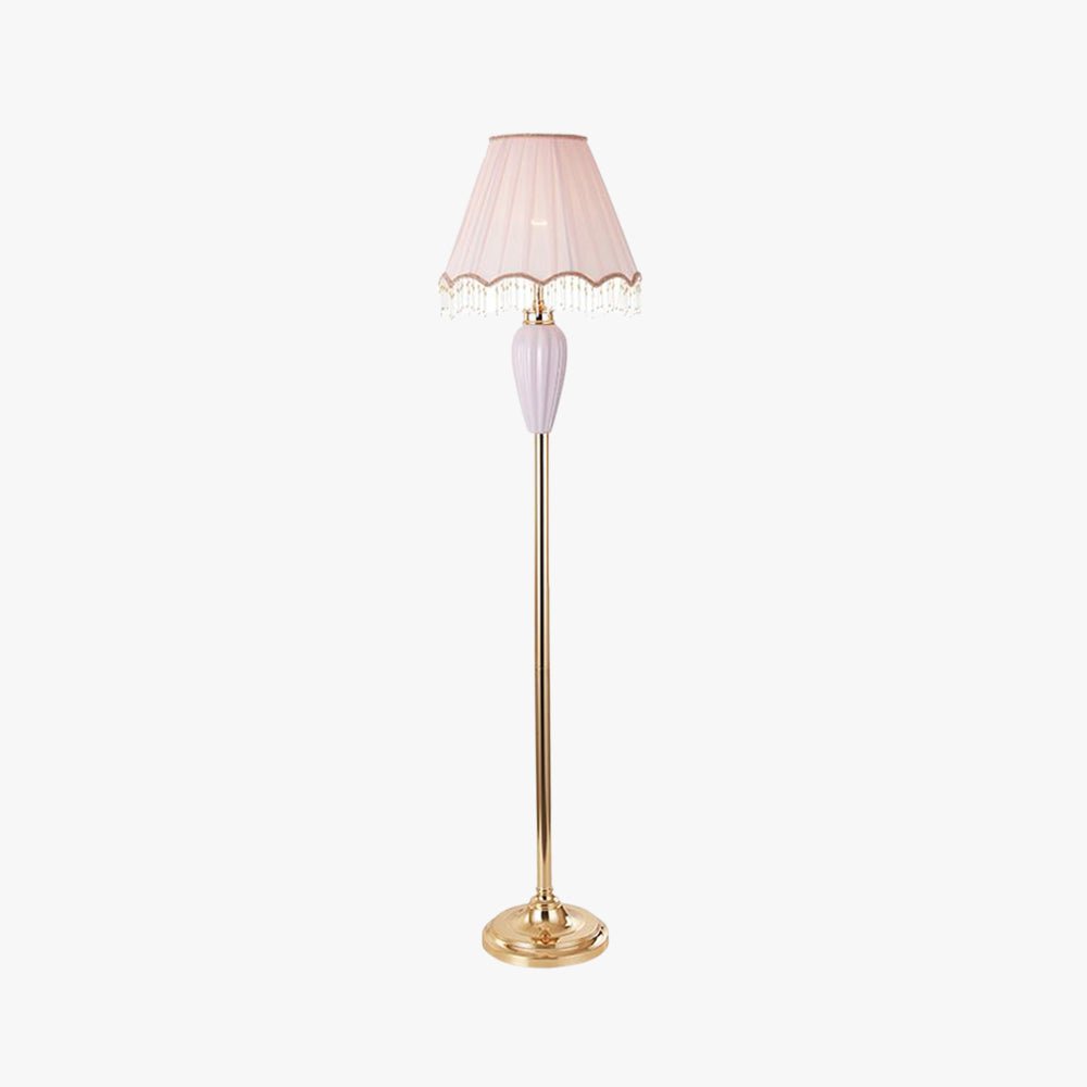 Eryn Design Vintage Vloerlamp Blauw/Roze Keramische Stoffen Slaapkamer/Woonkamer