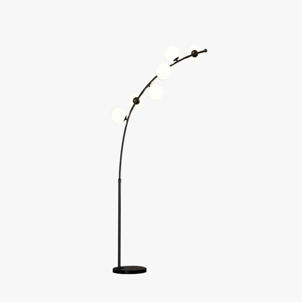 Valentina Moderne Boog Multi Head Bellen Vloerlamp Zwart/Goud Slaapkamer/Woonkamer