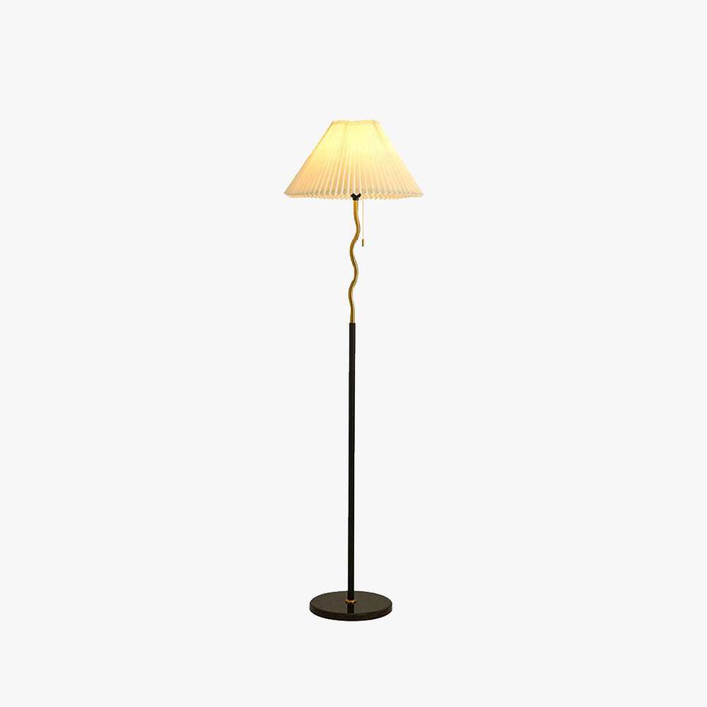 Ozawa Design LED Vloerlamp Metaal/Stof Zwart/Goud/Wit Slaap/Woon/Eetkamer