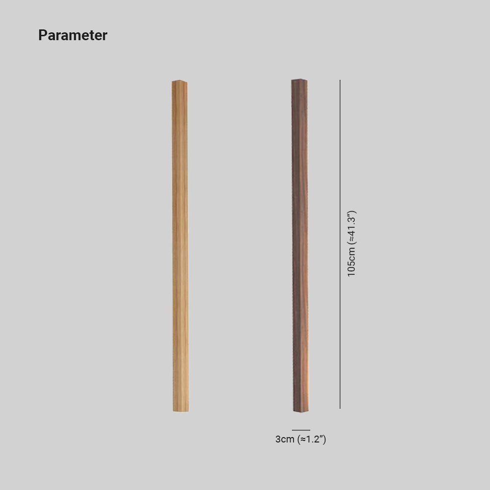 Ozawa Minimalistische Design Lineaire Vloerlamp Walnoot/Hout Slaapkamer/Woonkamer