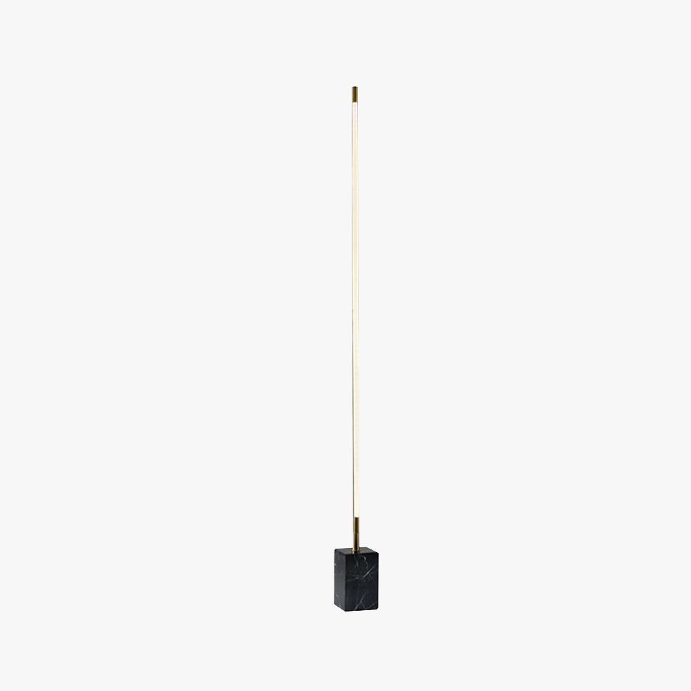 Edge Moderne Minimalistische Lineaire Zwart/Goud Metalen Vloerlamp