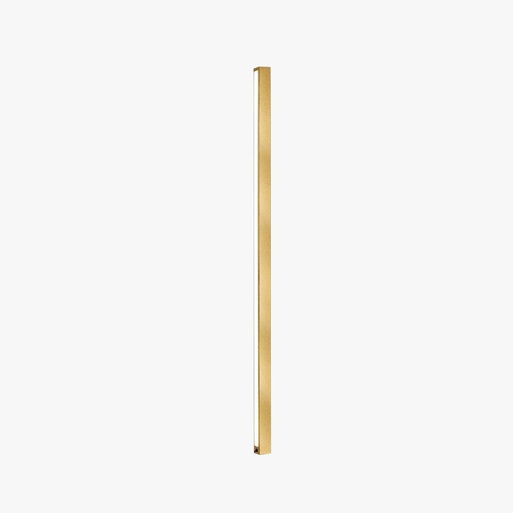 Edge Moderne Minimalistische Lineaire Metalen Vloerlamp, Zwart/Goud
