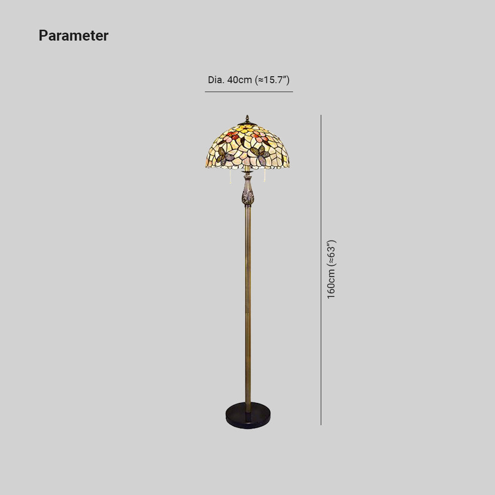 Alessio Vintage Vlinder Metalen LED Vloerlamp, Woonkamer/Slaapkamer