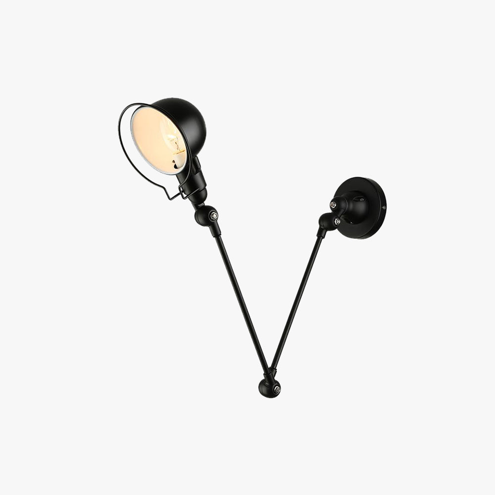 Brady Moderne Kom Cirkel LED Wandlamp Zwart/Wit Metaal Binnen