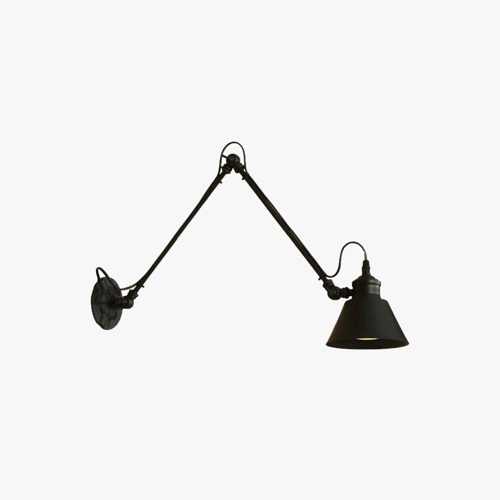 Brady Moderne Conische LED Wandlamp Zwart Metaal Slaapkamer