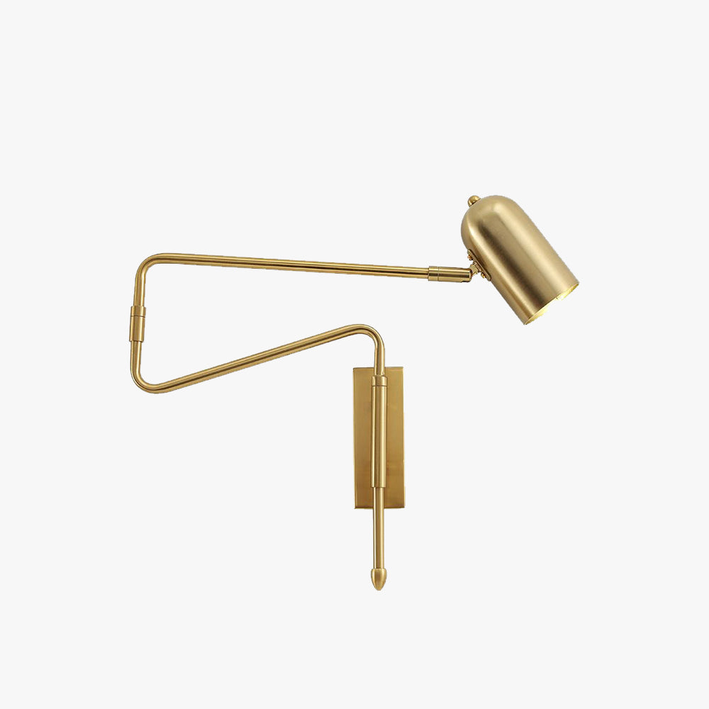 Freja Moderne Design Wandlamp Metaal Verstelbaar Zwart/Goud Slaapkamer/Woonkamer