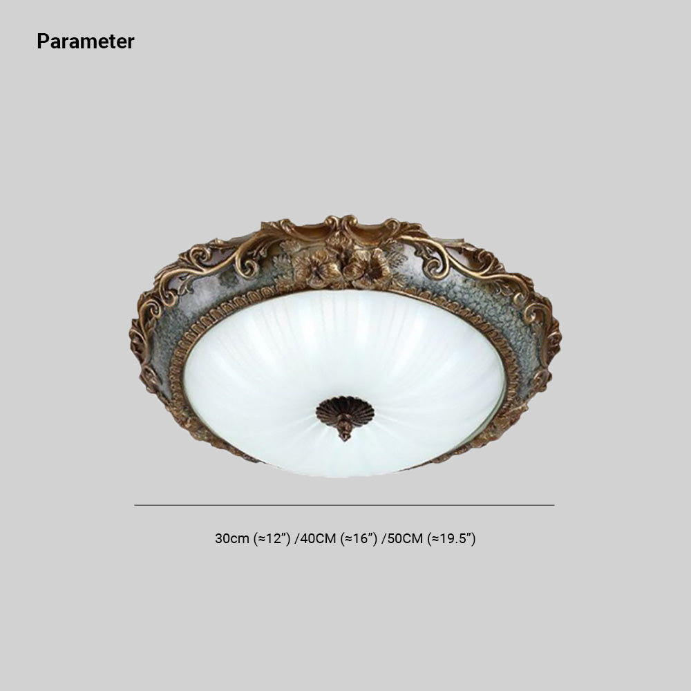 Eryn Kom LED Plafondlamp, Messing/Resin, Bedkamer/Keuken