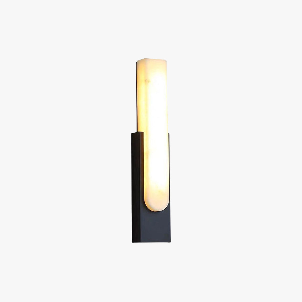 Chan Moderne Rechthoekige LED Wandlamp Metaal/Steen Slaapkamer