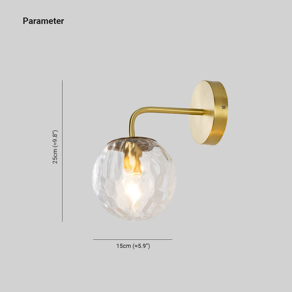 Valentina Vintage Design Heldere Bellen Dressoir Wandlamp Metaal/Glas Slaapkamer/Eetkamer/Woonkamer
