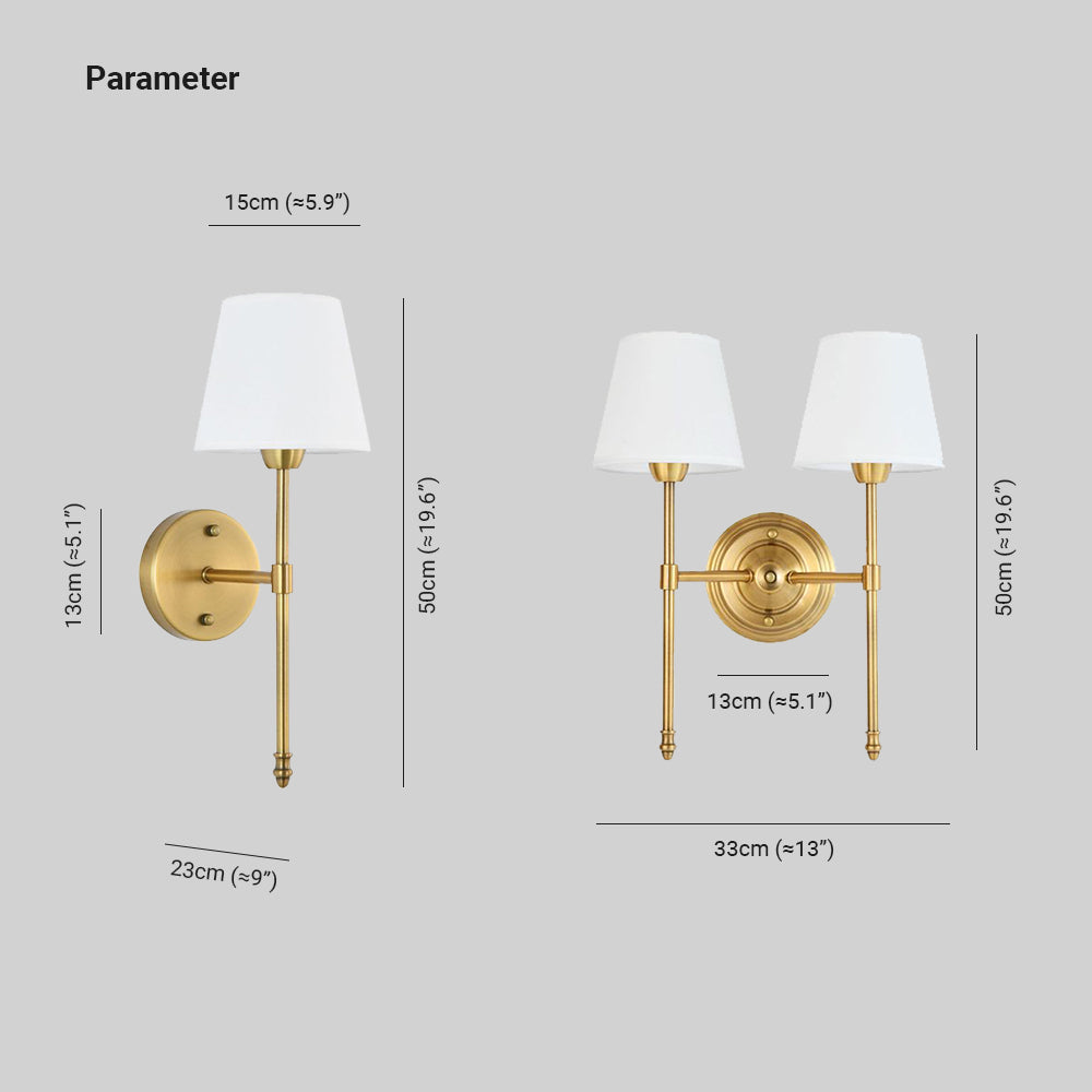 Eryn Moderne Design Wastafel Wandlamp Metaal/Stof Slaapkamer/Eetkamer/Woonkamer