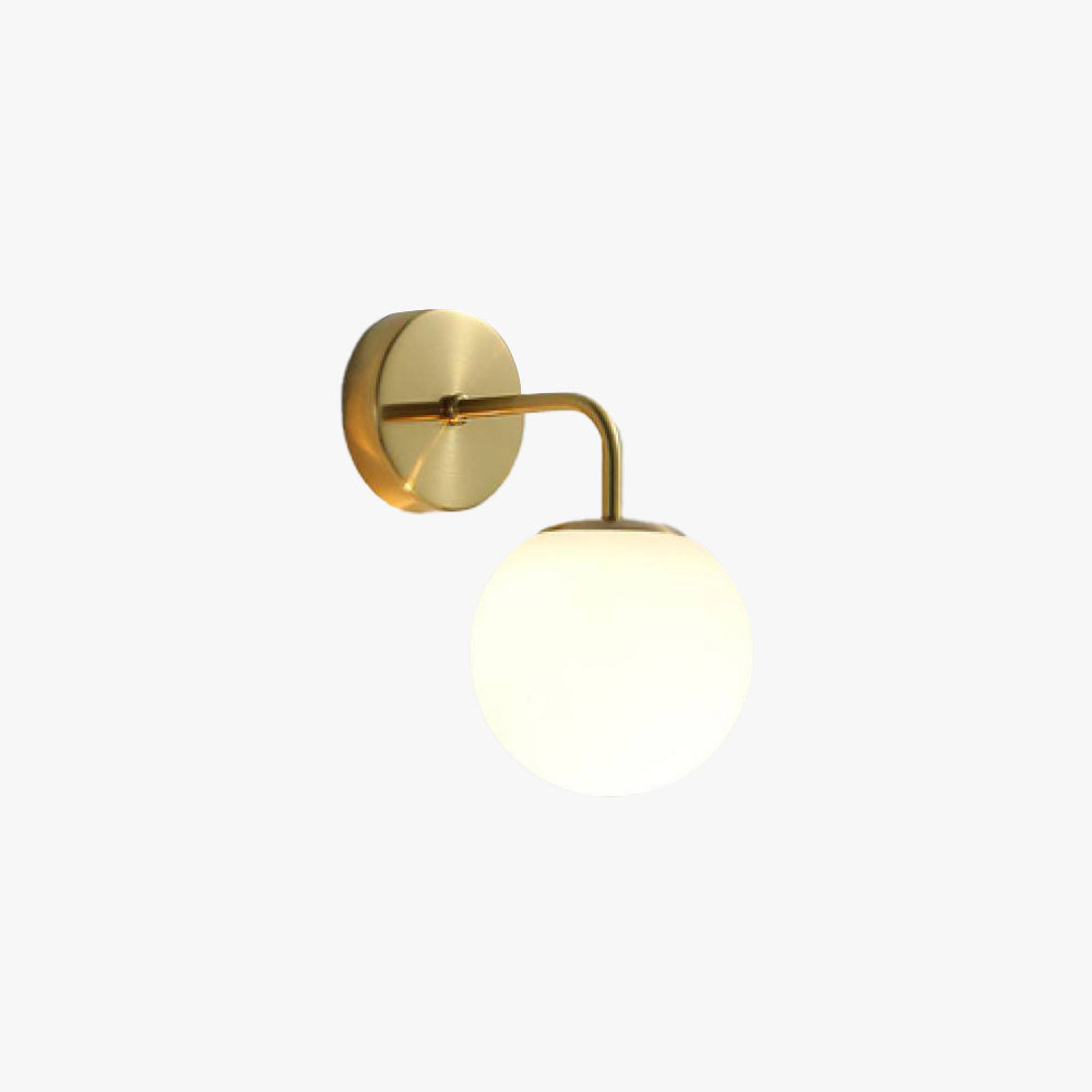 Valentina Moderne Design Wastafel LED Wandlamp Zwart/Goud Metaal/Glas Slaapkamer/Eetkamer/Woonkamer