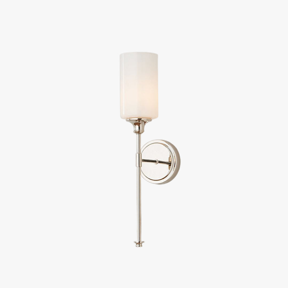 Eryn Nordic Vanity Glas Wandlamp Zwart/Zilver Glas/Metaal Slaapkamer/Eetkamer/Woonkamer