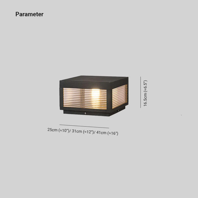 Riley Moderne Vierkant LED Buitenlamp Metaal Zwart Tuin/Balkon