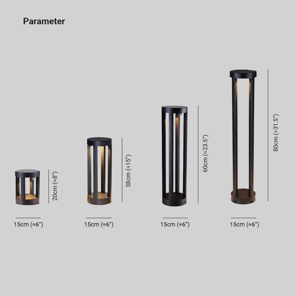 Pena Moderne LED Loom Buitenlamp Zonne Metaal Zwart Tuin/Stoeprand/Balkon