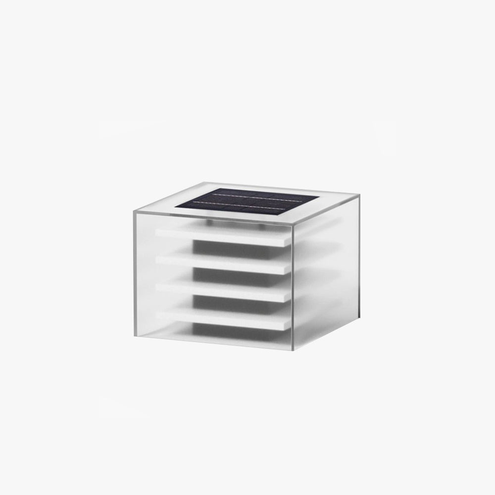 Riley Moderne LED Vierkant Buitenlamp Zonne Metaal/Acryl Tuin/Stoeprand/Balkon