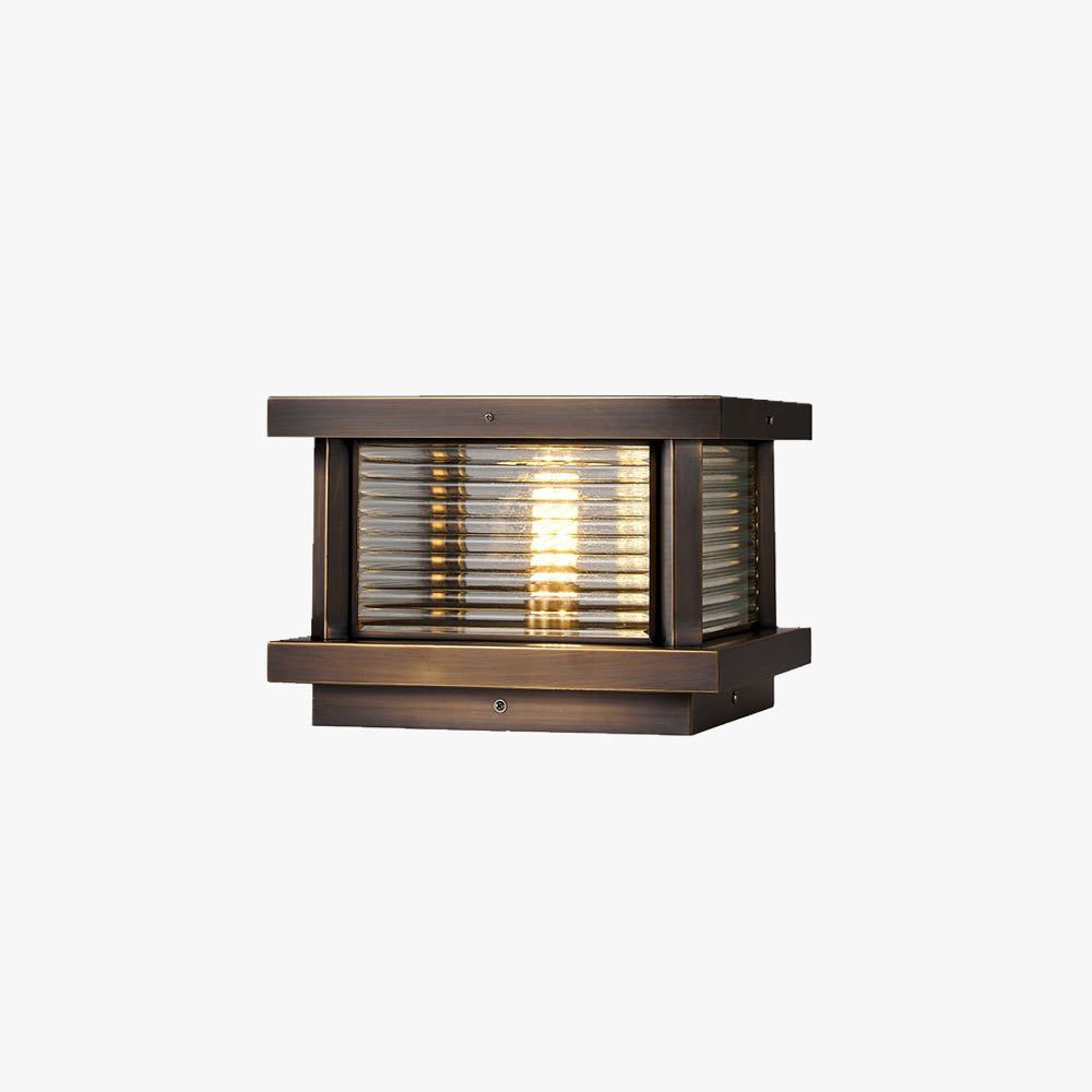 Riley Moderne LED Buitenlamp Zwart/Messing/Mrons Metaal/Glas Tuin/Balkon
