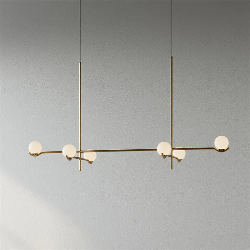 Alessio Minimalisme Metaal Glas Kroonluchter Eetkamer Slaapkamer