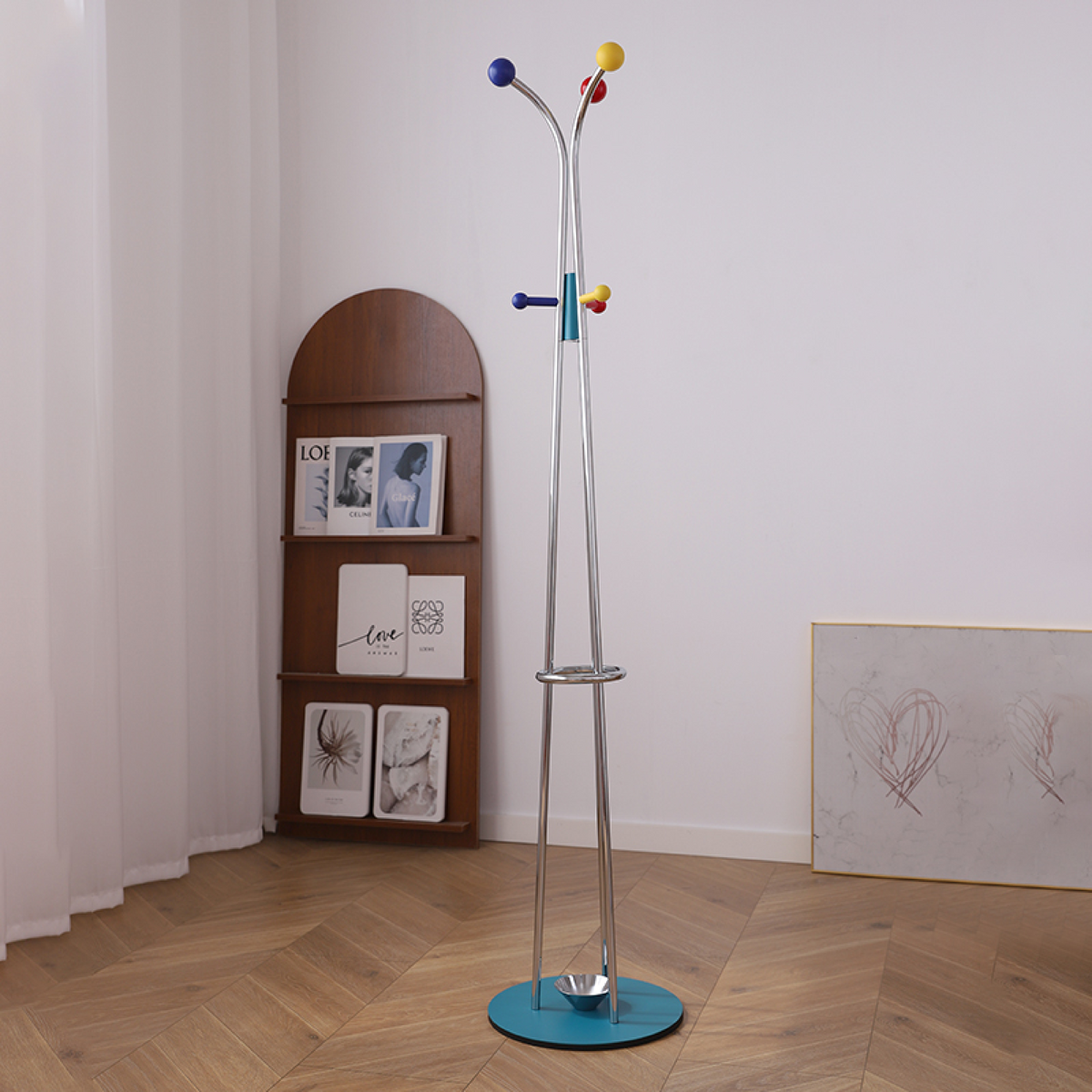 Noriine vloerlamp met balvormige bovenkant