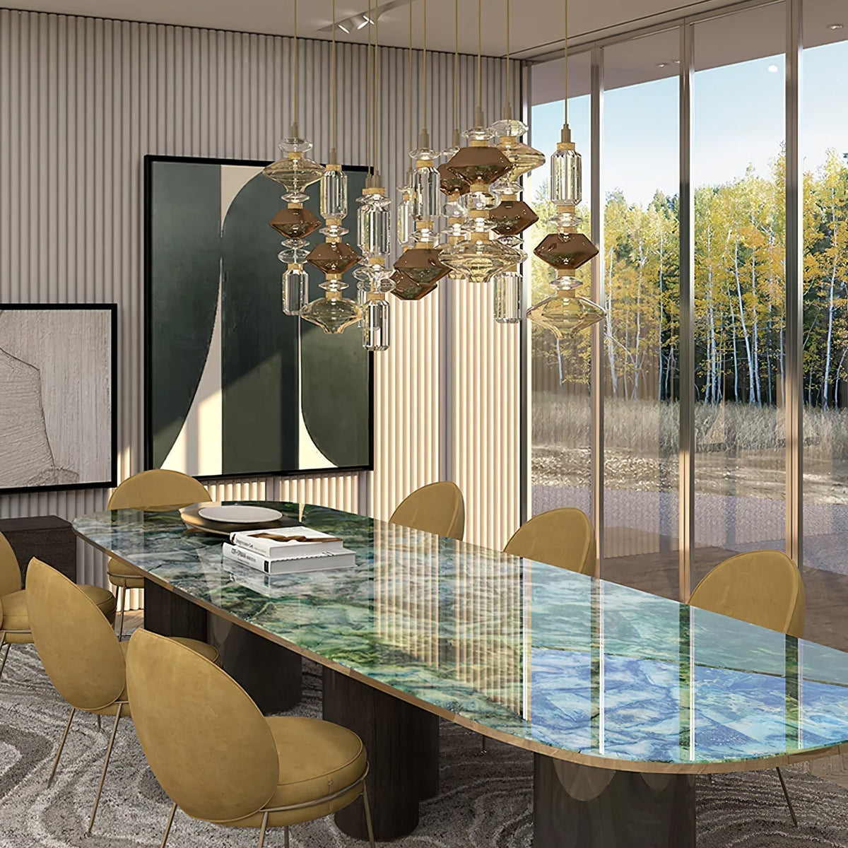 Veliora glas hanglamp luxe