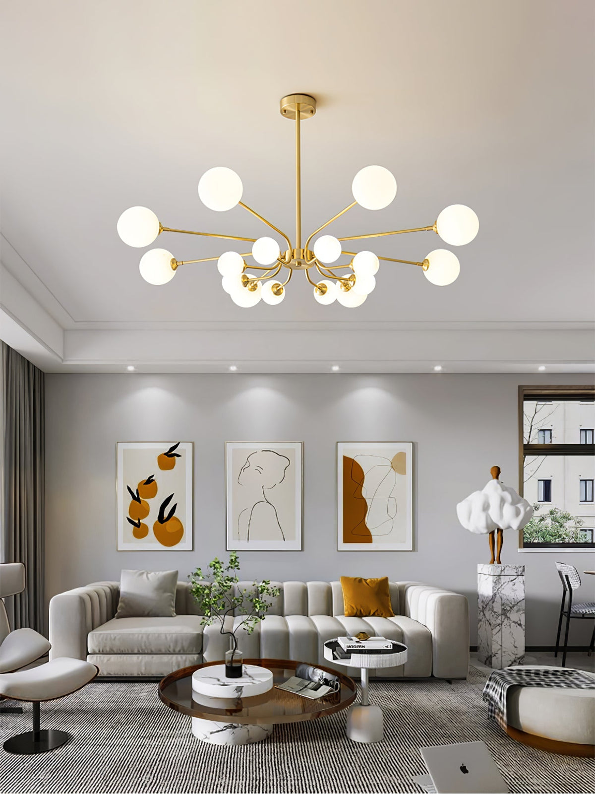 Wace kroonluchter Wace bollen Arm Modern