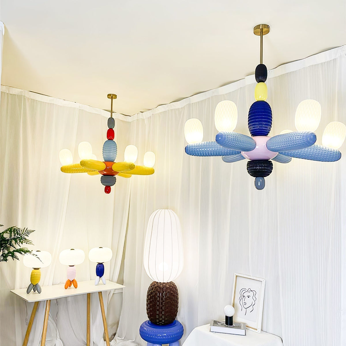 Balloons Premium Noordse kunst glas kroonluchter