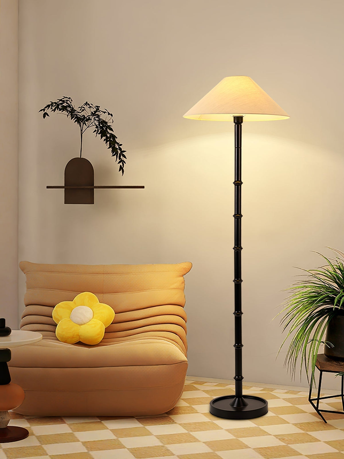 Zen vloerlamp van bamboe