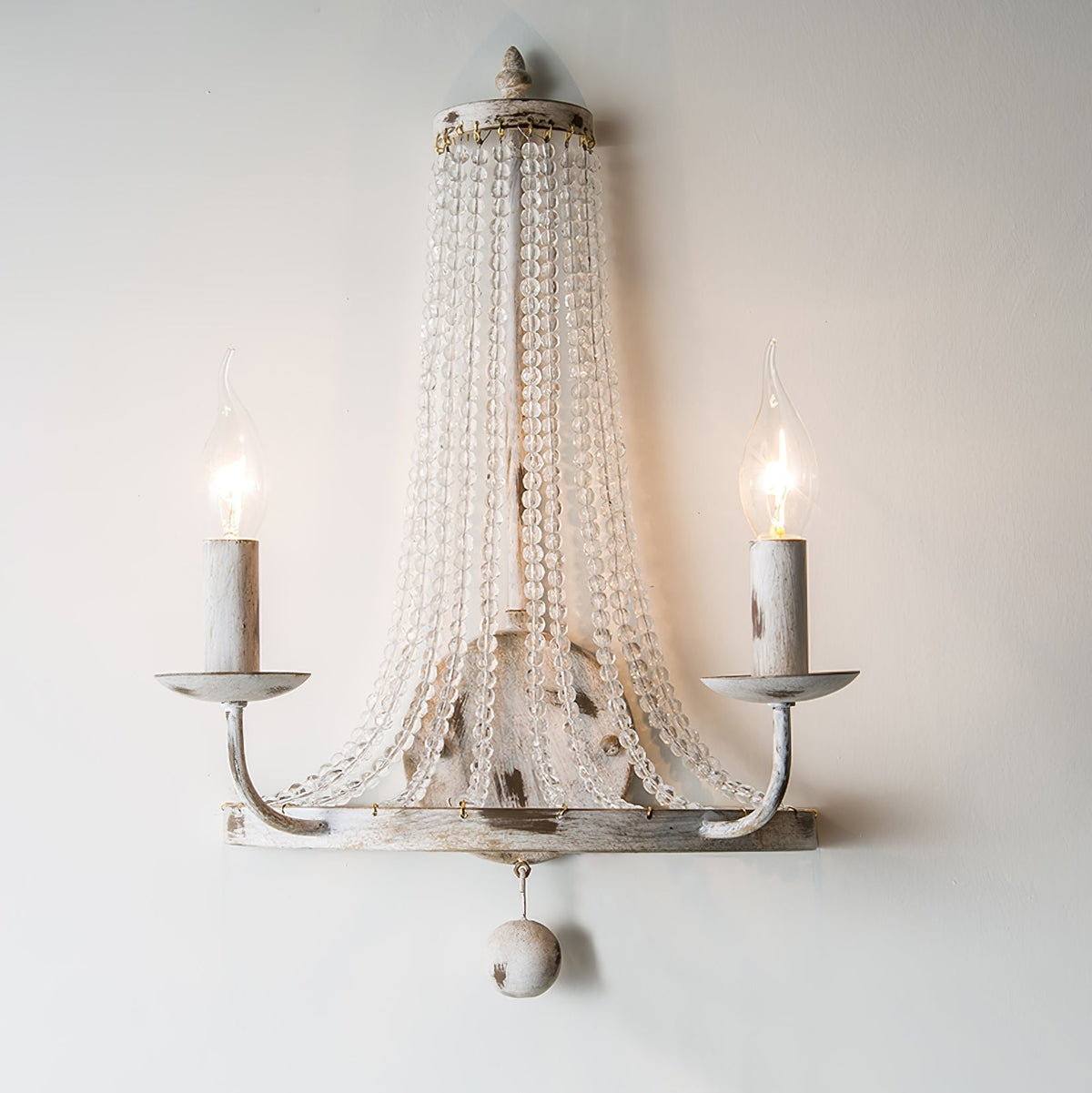 Arvela Vintage Industrial kristal wandlamp
