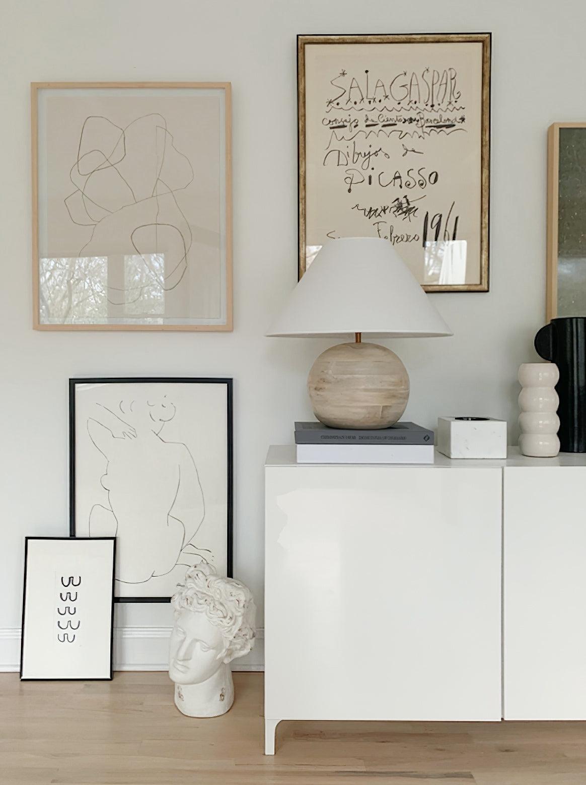 Domino Minimalistische houten tafellamp