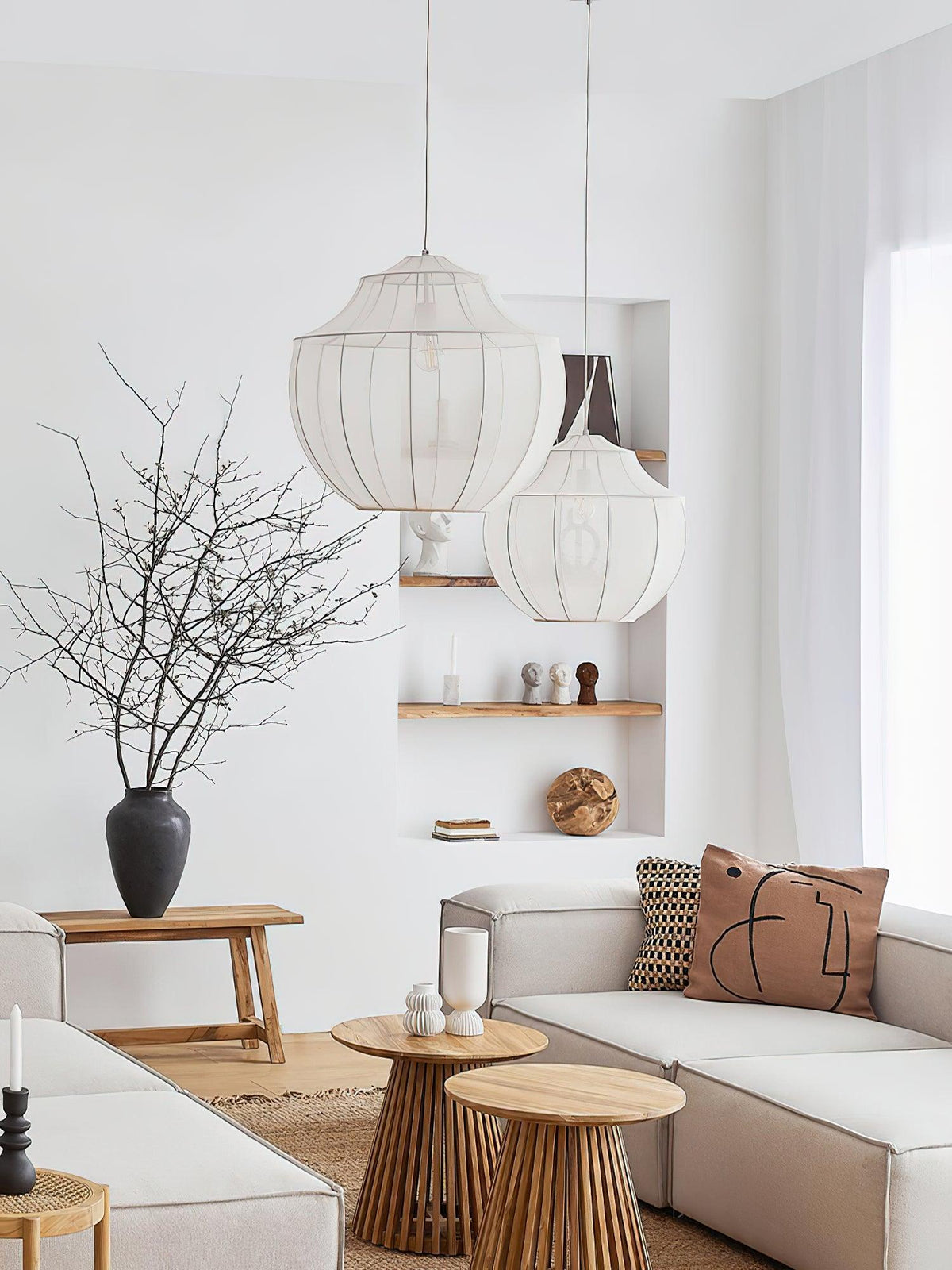 Frigen Premium elegantie Mesh stof hanglamp