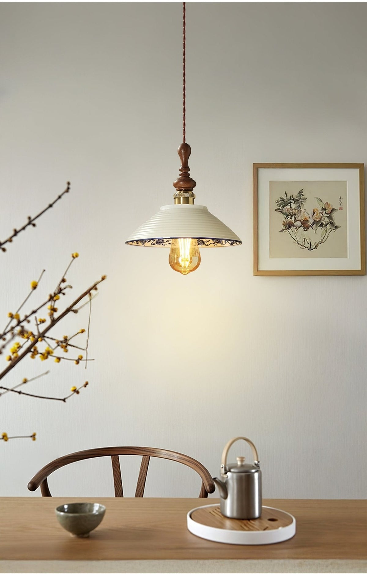 Ciraeor Delftse keramische hanglamp