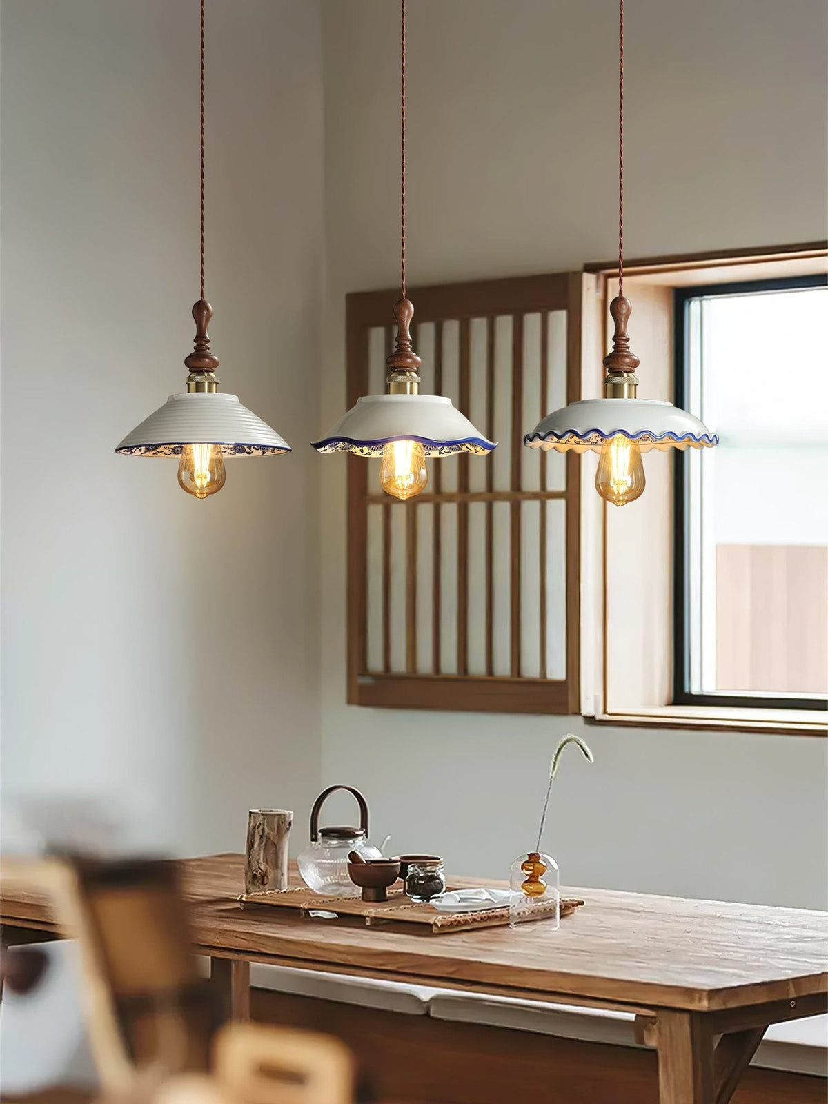 Ciraeor Delftse keramische hanglamp