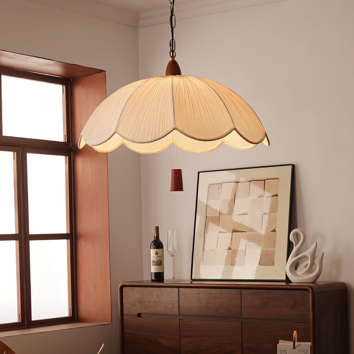 Vephael Art Nouveau hanglamp met kleurstof