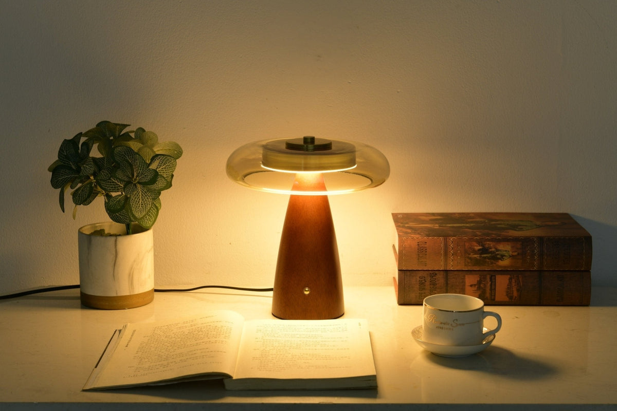 Mushroom Retro-glas tafellamp