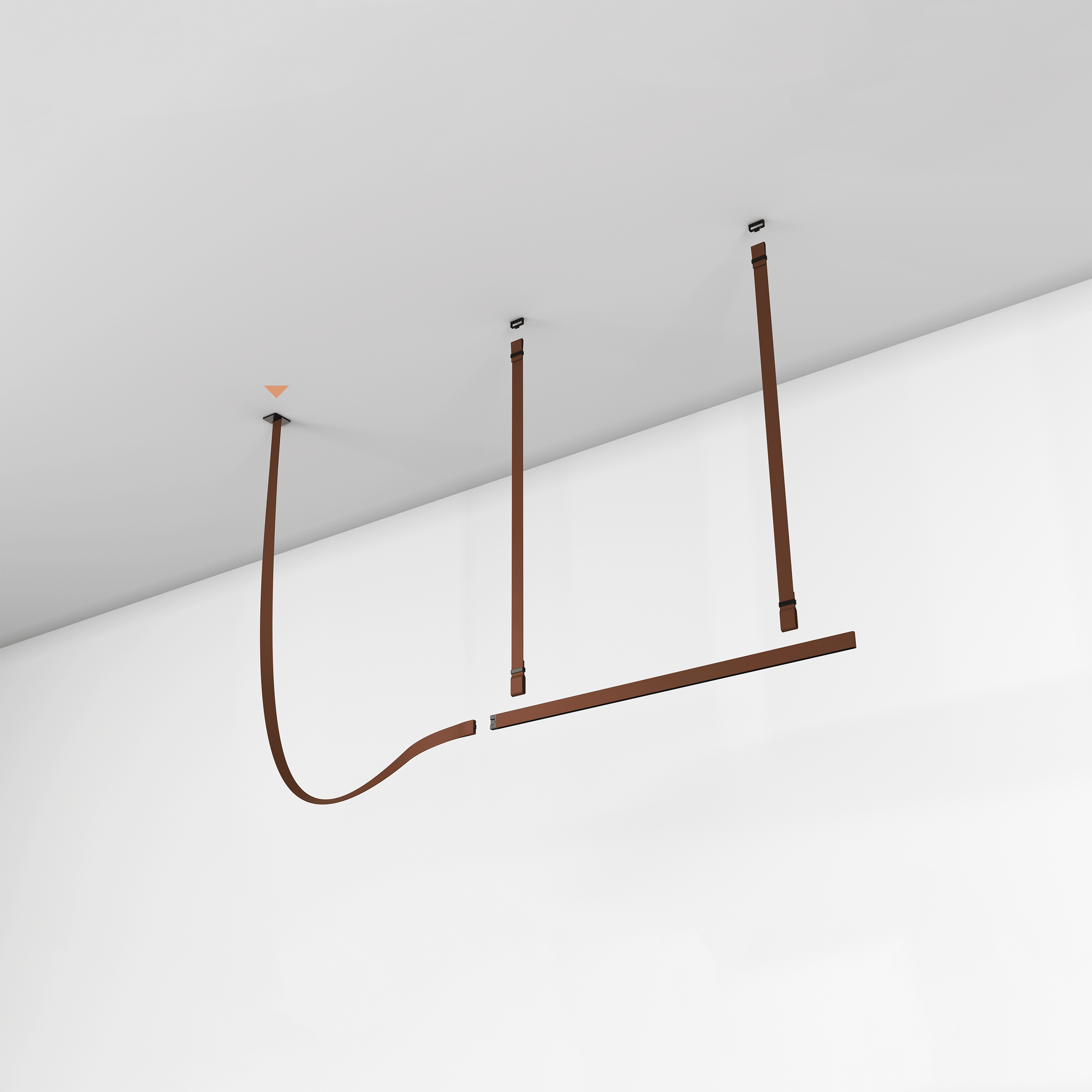 Zaleth Moderne hanglamp van leer