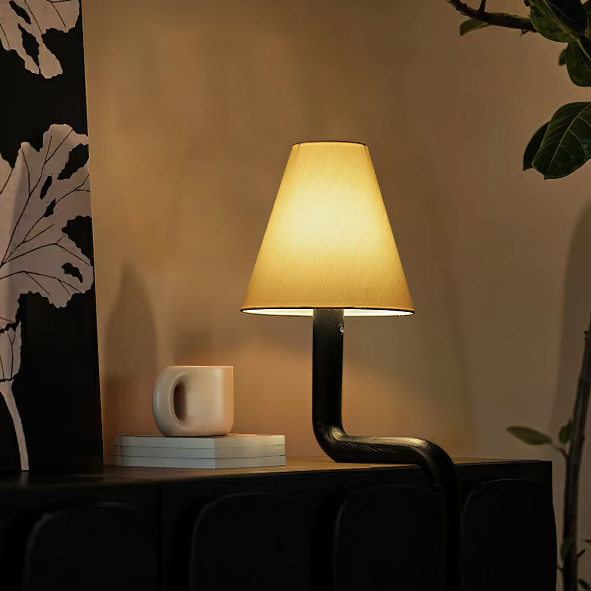 Syleielle Bend hout tafellamp